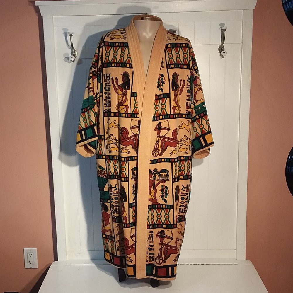 Vintage State O Maine Egyptian Hieroglyphic Robe - Gem